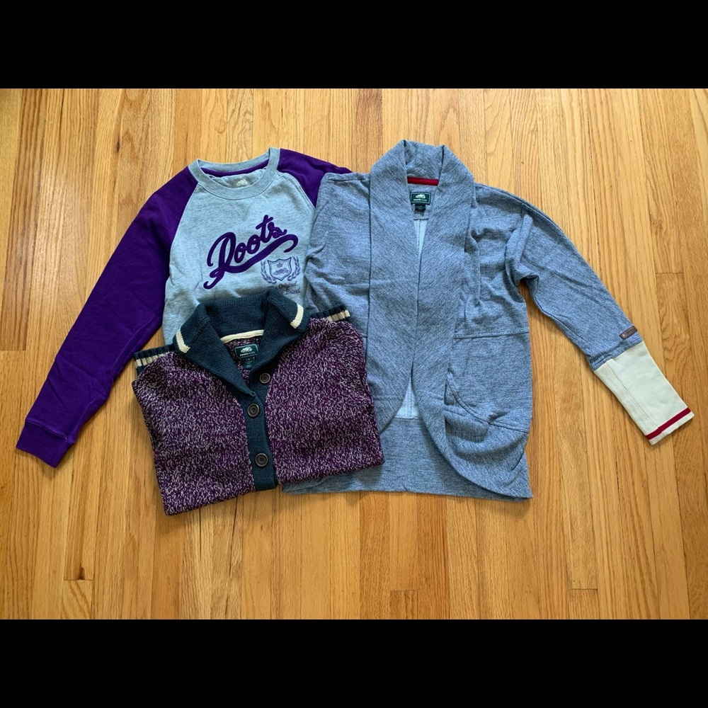 Roots Sweatshirt Sweater Cardigan Bundle